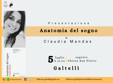 Presentazione “Anatomia del sogno” di Claudia Mandas